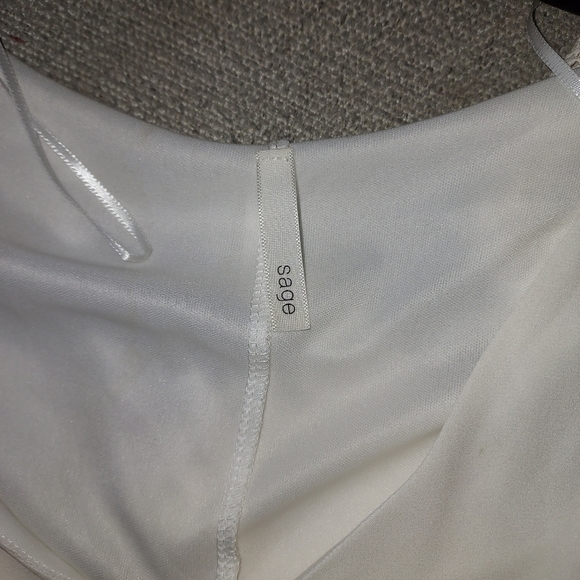 SAGE Flowy Cream Dress - Picture 8 of 8